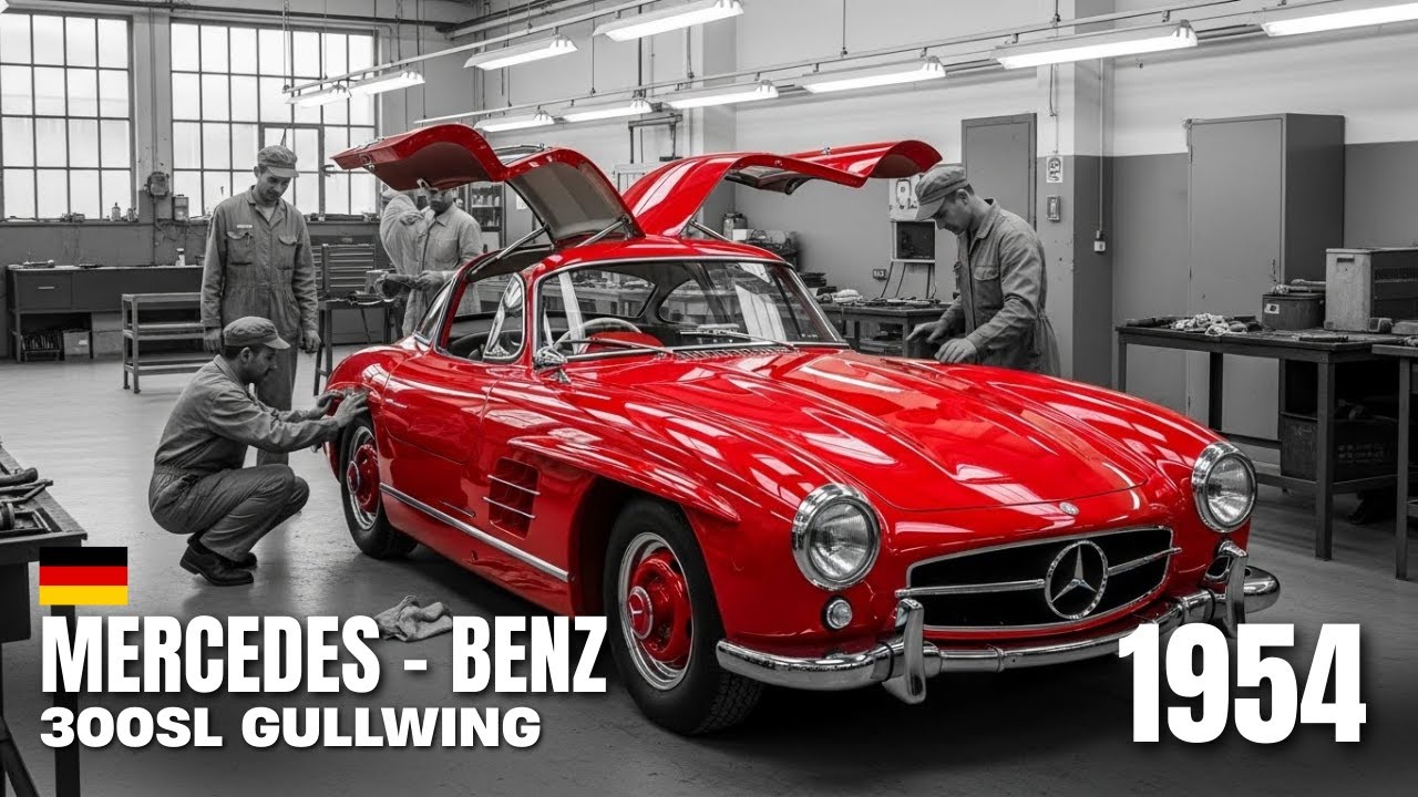 Inside the Factory: 1954 Mercedes-Benz 300SL Gullwing Production Line