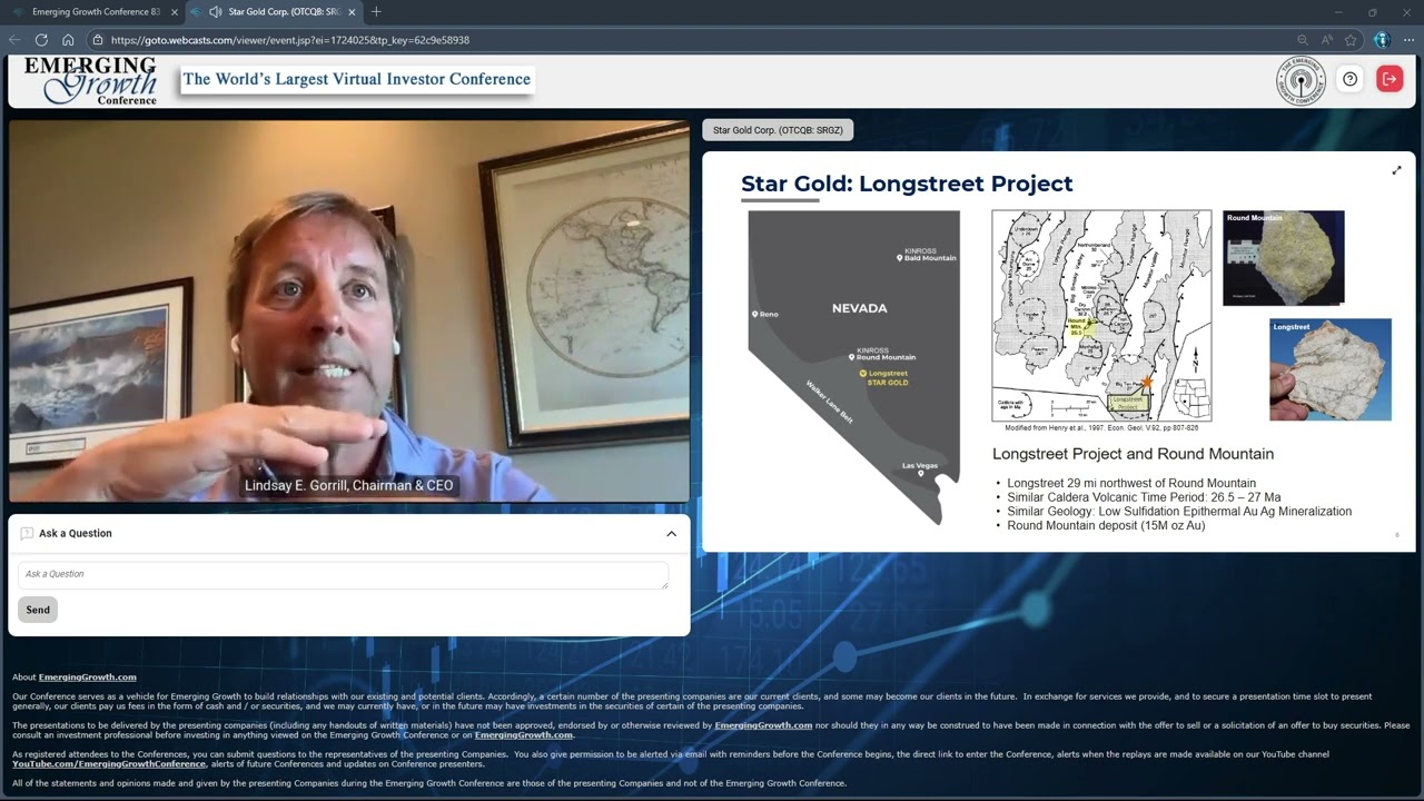 Star Gold Corp. (OTCQB: SRGZ)