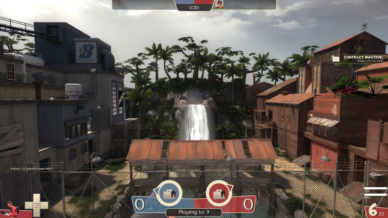 TF2 Community Map Gameplay - CTF 2Fort Jungle