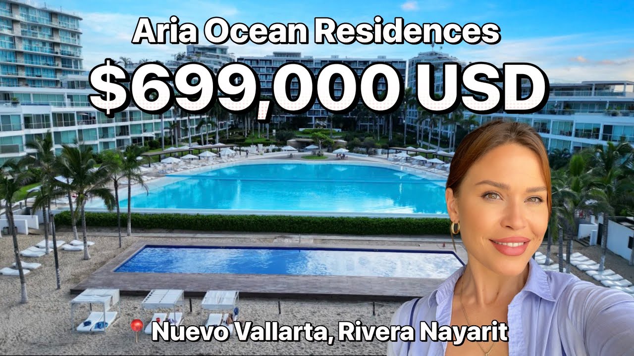 Потрясающая квартира на берегу моря в Нуэво-Вальярта, Aria Ocean, 2 спальни, вид на океан.