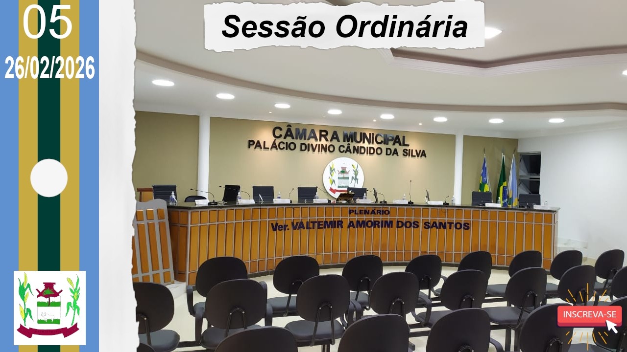 05ª SESSÃO ORDINÁRIA FEVEREIRO DE 2026 CÂMARA MUNICIPAL DE PALMINÓPOLIS