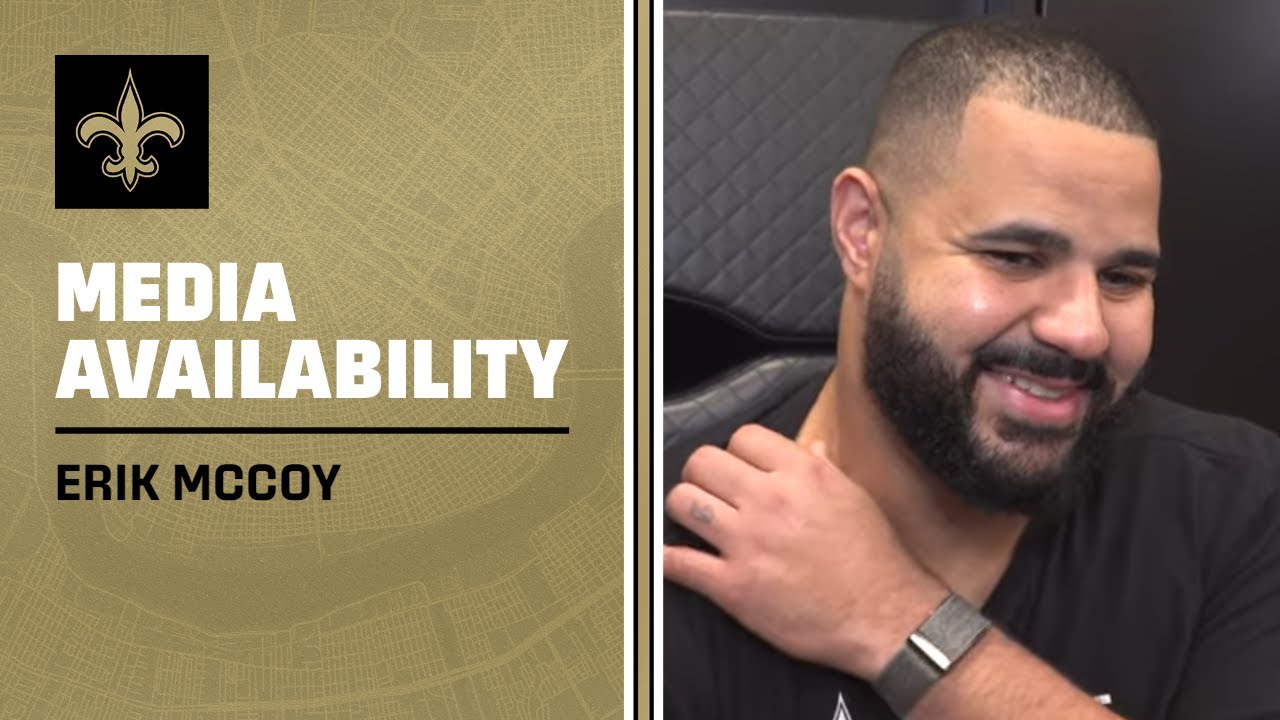 Erik McCoy on Ravens' defensive line, Saints offense | New Orleans Saints