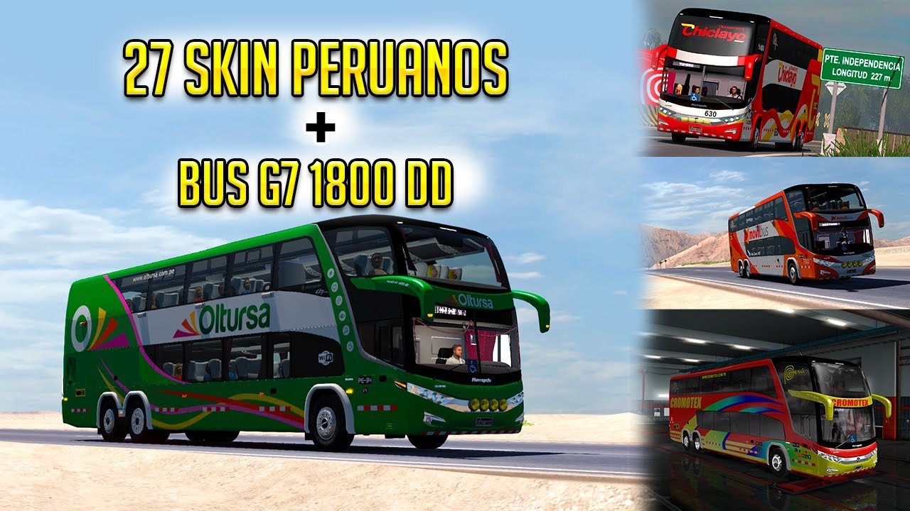 ETS 2 |1.35-1.36 | Skines peruanos + Marcopolo G7 1800 6x2 | FREE