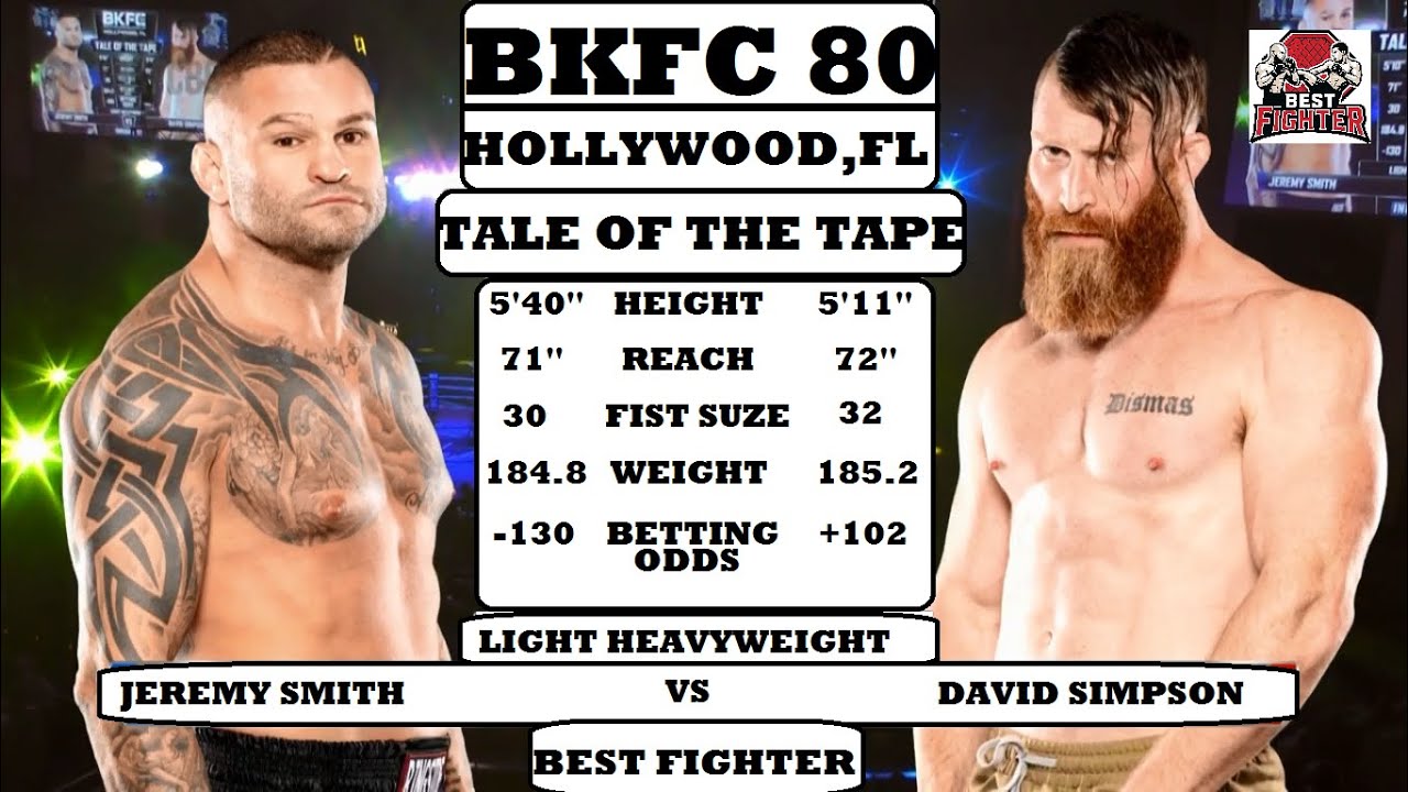 BKFC 80 New Series | Jeremy Smith vs David Simpson Full Fight