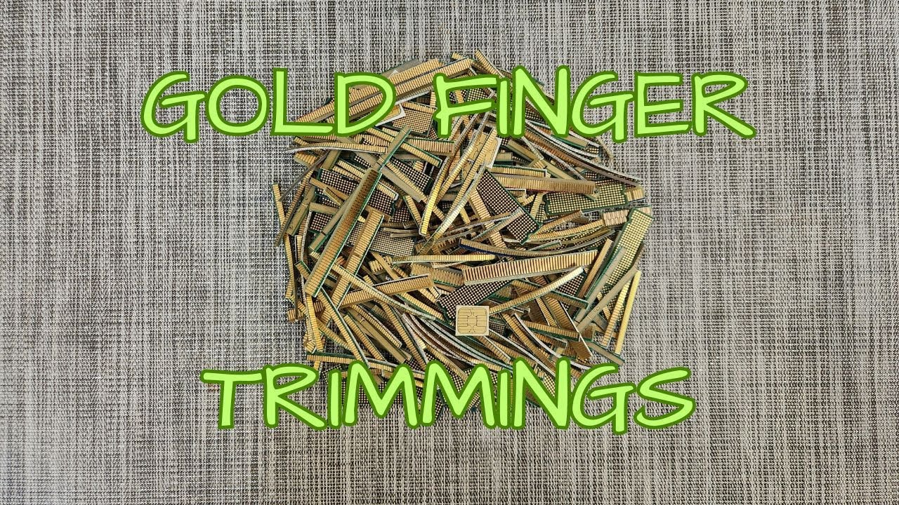 Recovering & Refining Gold From Gold Finger Trimmings | Expansion Cards - RAM Sticks - SIM Cards