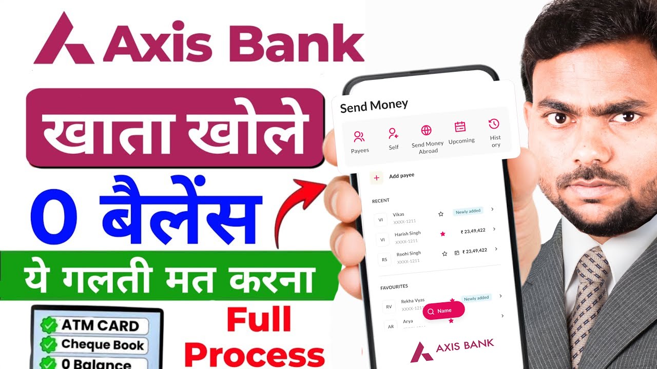 Axis Bank Zero Balance Account 2025 | Axis Bank Zero Balance Account Opening Online | Axis Bank