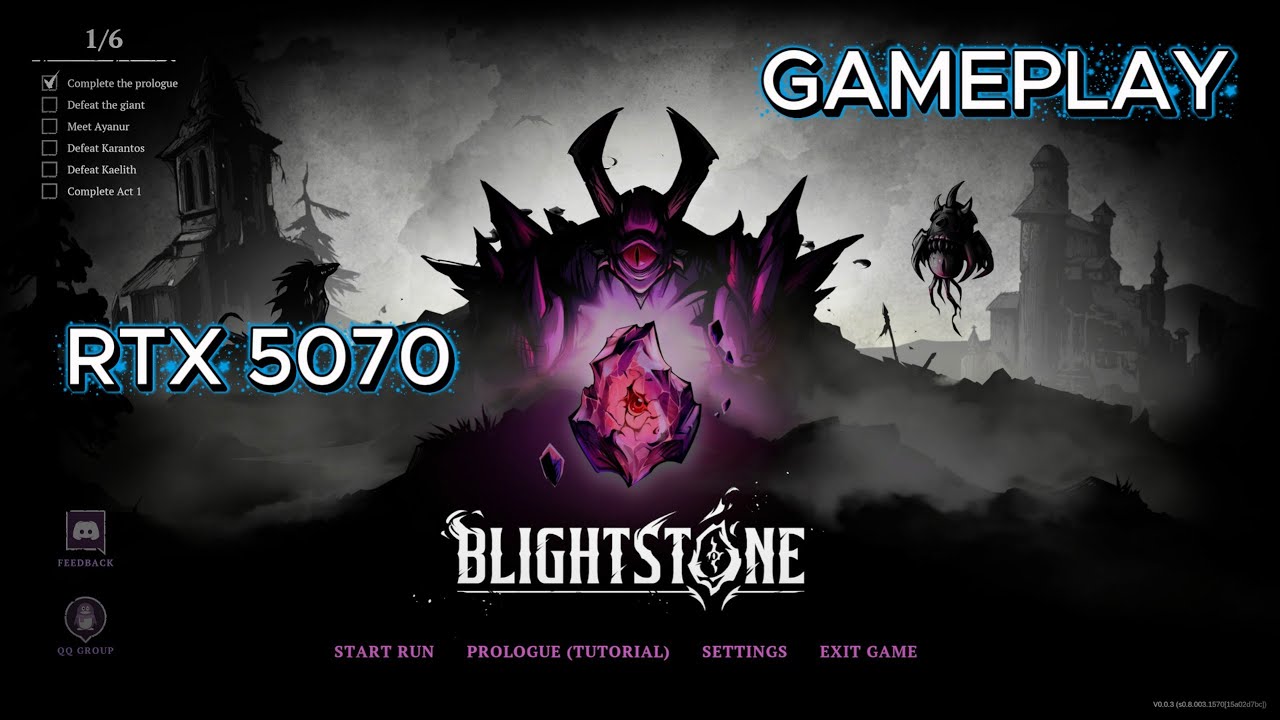 BLIGHTSTONE GAMEPLAY PC RTX 5070 ASUS PRIME OC EDITION