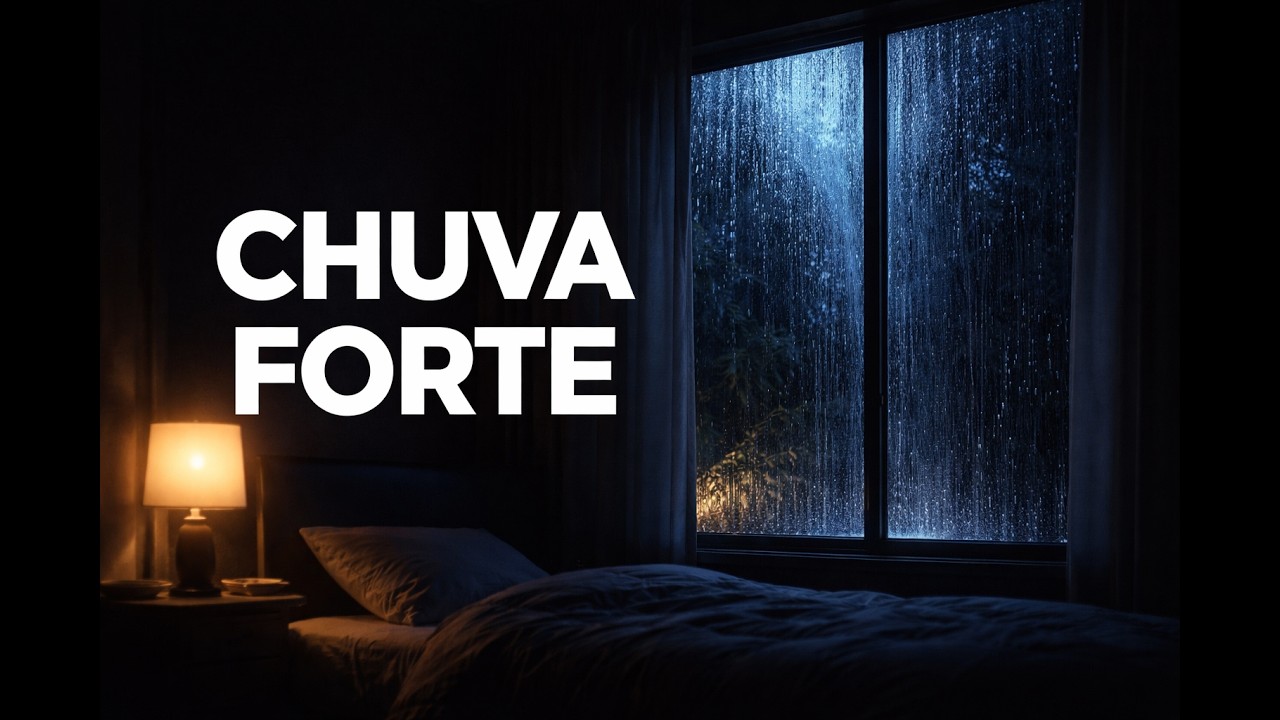 99% Dormem com Isso 🌧️ Barulho de Chuva na Janela para Dormir Profundamente (8 Horas / Tela Preta)