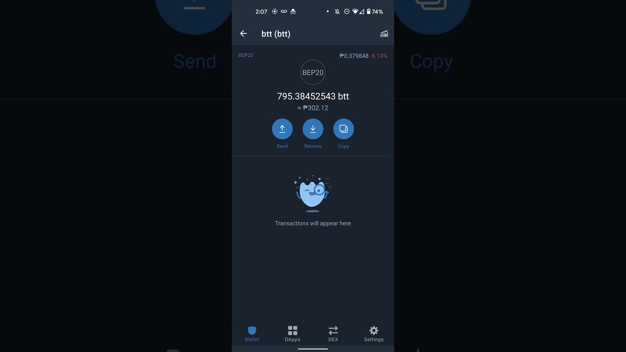 how to stake farm btt bittorrent coin from binance to trustwallet to pancakeswap 205% apr now!