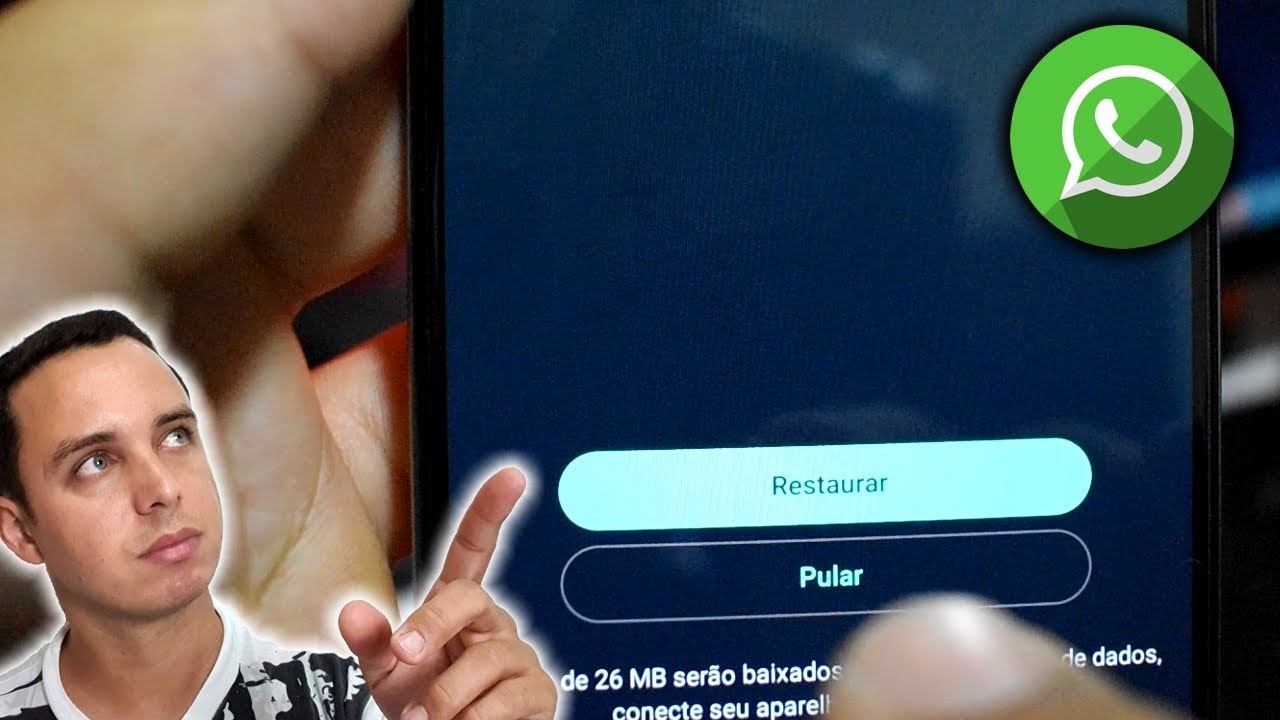 Recuperar conversas do #WHATSAPP (Quando pula ou não encontra o #BACKUP)