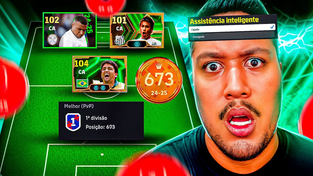 EFOOTBALL 2026 - JOGUEI CONTRA UM CARA TOP RANK E V&Aacute;RIOS USANDO ASSISTENT&Ecirc;NCIA INTELIGENTE NO JOGO!