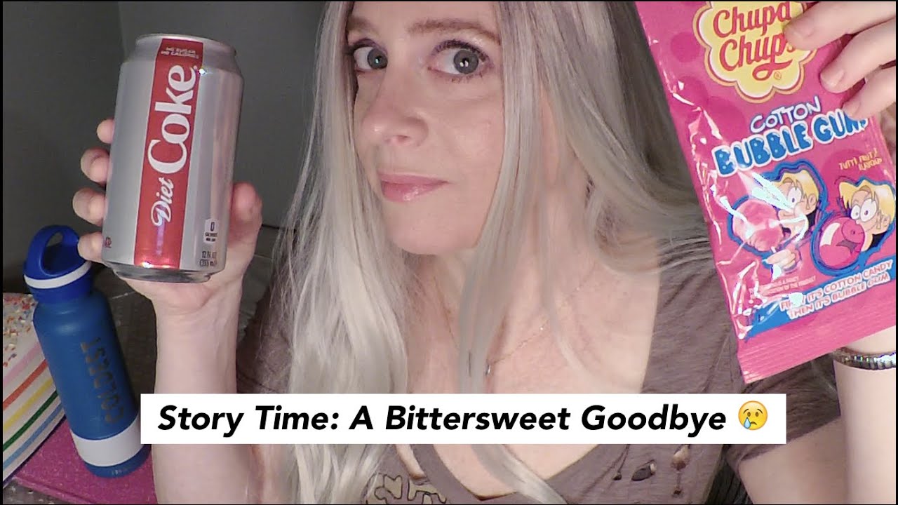 ASMR Gum Chewing, Soda Drinking Story Time | A Bittersweet Goodbye | Whispered Ramble