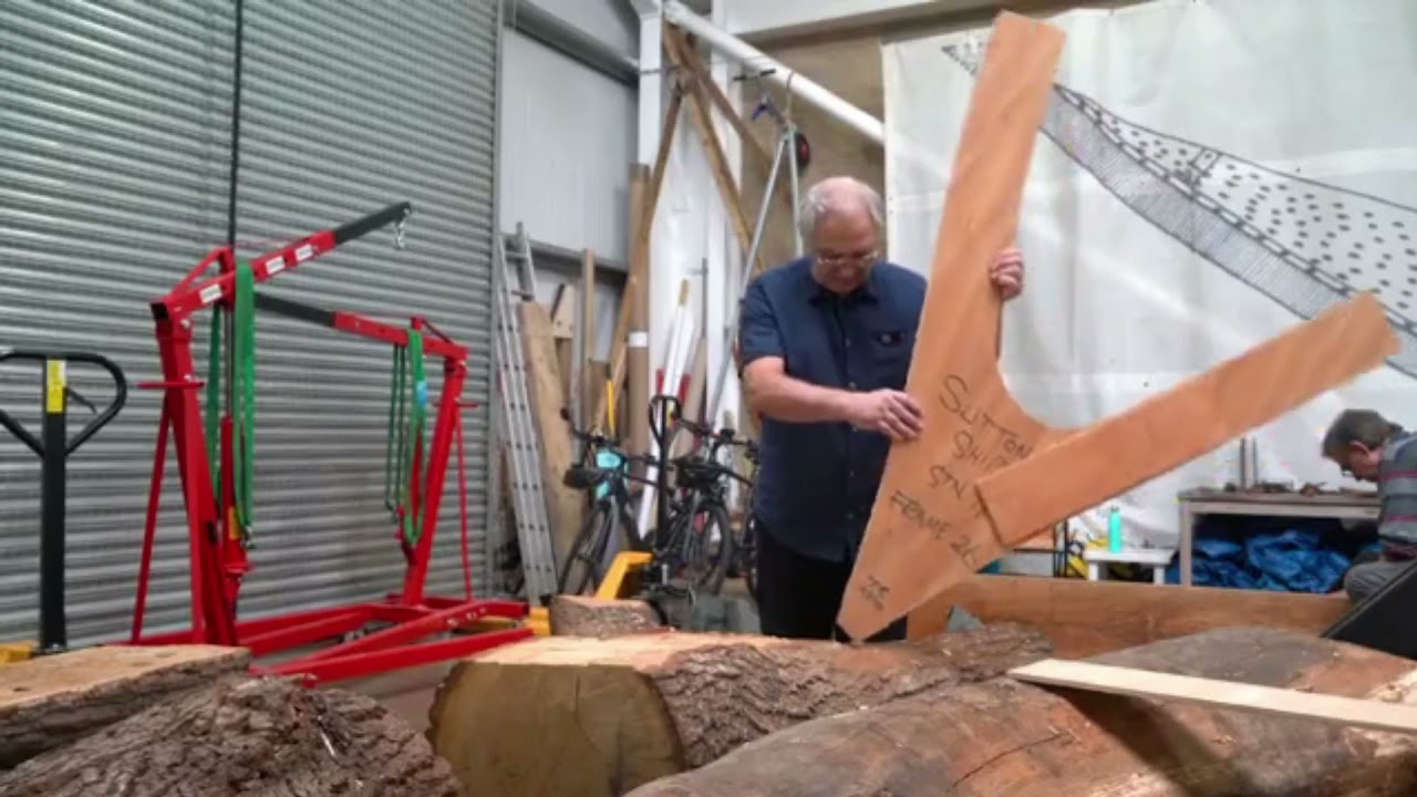 Компания Sutton Hoo Ship's Company — Внутри лонгшеда с Тимом Кирком, главным корабельным плотником