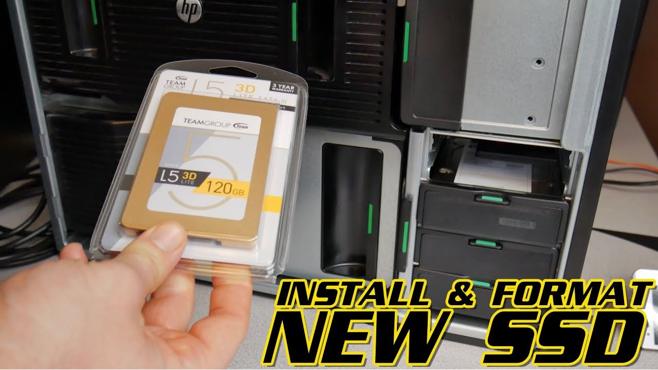 КАК УСТАНОВИТЬ И ОТФОРМАТИРОВАТЬ НОВЫЙ SSD (WINDOWS)