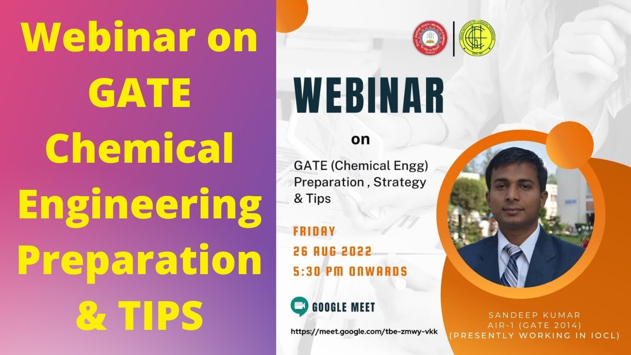 GATE Chemical Engineering Preparation Strategy & Tips shared with BIT MESRA Students | Webinar