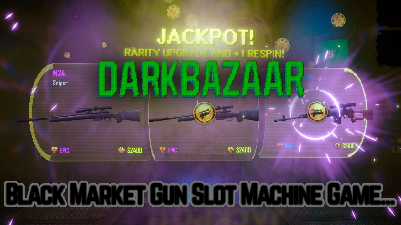 Black Market Gun Slot Machine Game...! (Dark Bazaar Playtest)