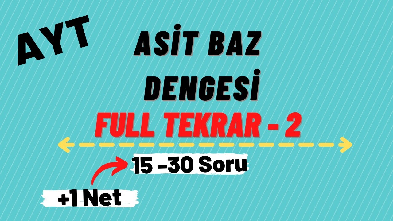Sulu Çözeltilerde Denge Full Tekrar | Soru Çözümü | Kimya - AYT #2