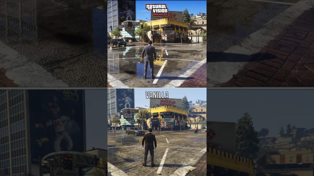 GTA V | Vanilla vs NaturalVision Enhanced | Side-by-Side Graphics