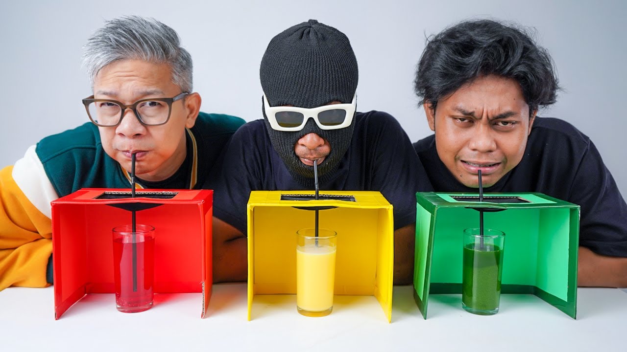 HARUS BISA TEBAK MINUMAN SATU WARNA!!