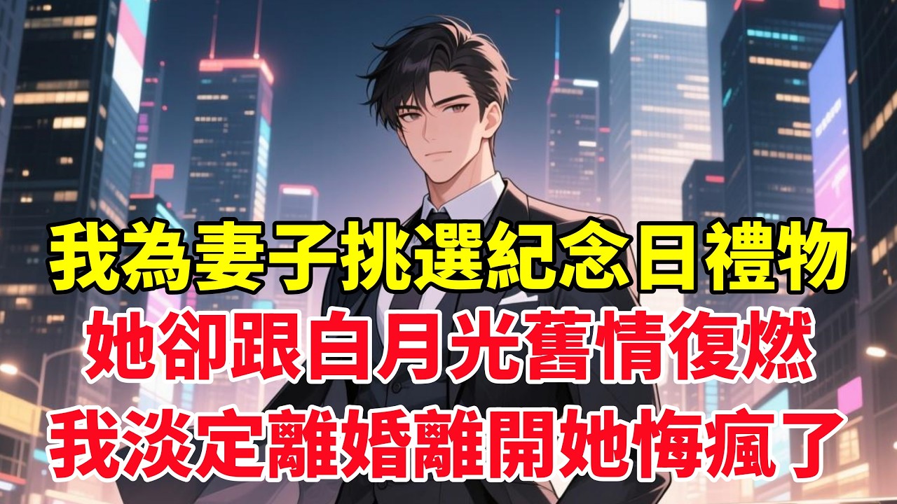 我為妻子挑選紀念日禮物，她卻跟白月光舊情復燃，我淡定離婚賣房離開她悔瘋了！#小说推荐 #一口气看完