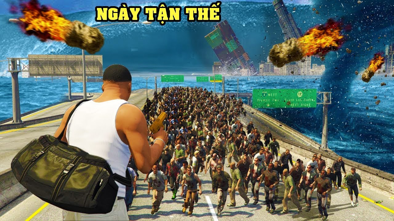 GTA 5 Ngày Tận Thế Sóng Thần Và Đại Dịch Zombie Tràn Ngập Khắp Nơi Trong Thành Phố Và Miền Quê LS !