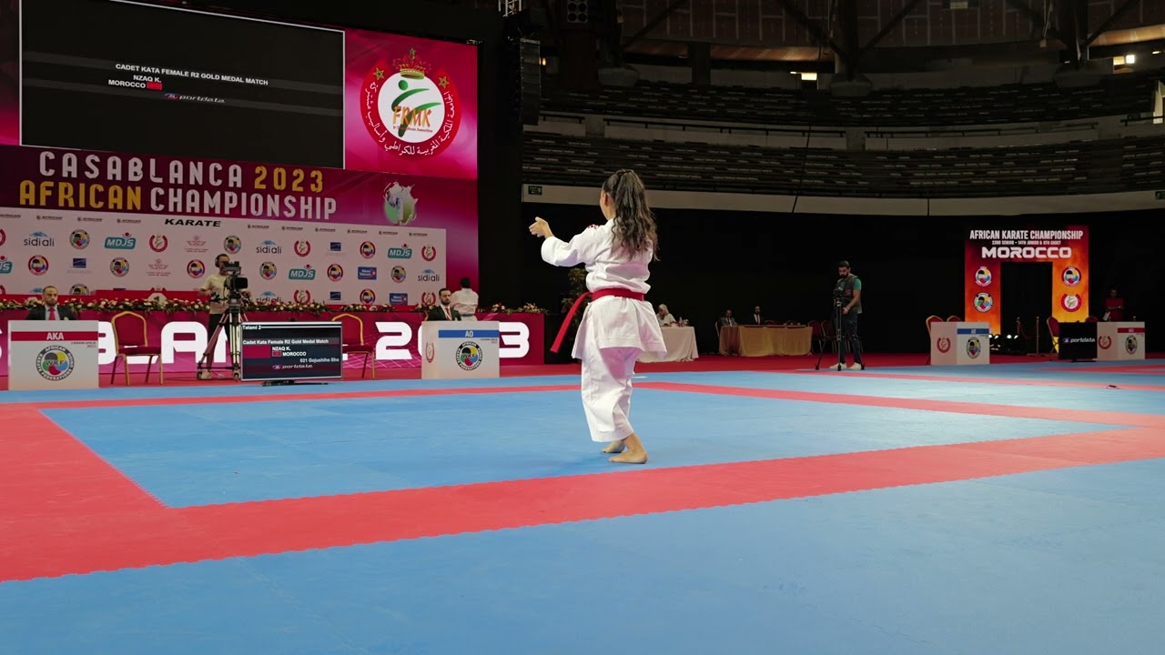 2023 UFAK // Final Cadet Female Kata : NZAQ KHOULOUD (MOROCCO) vs ABDELAZIZ LAMIS (EGYPT)