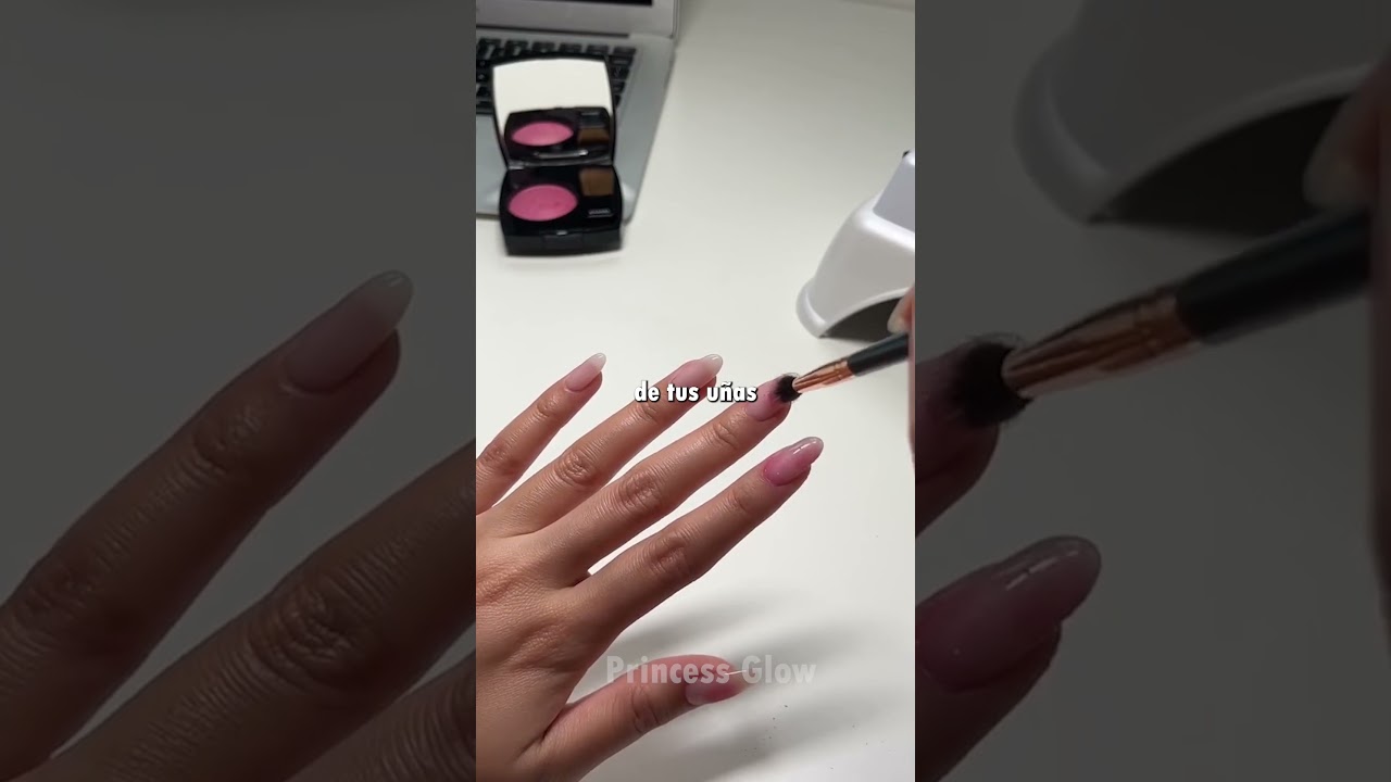 💅 Uñas Coreanas en Casa  Truco Fácil con Rubor para Uñas Suaves ✨
