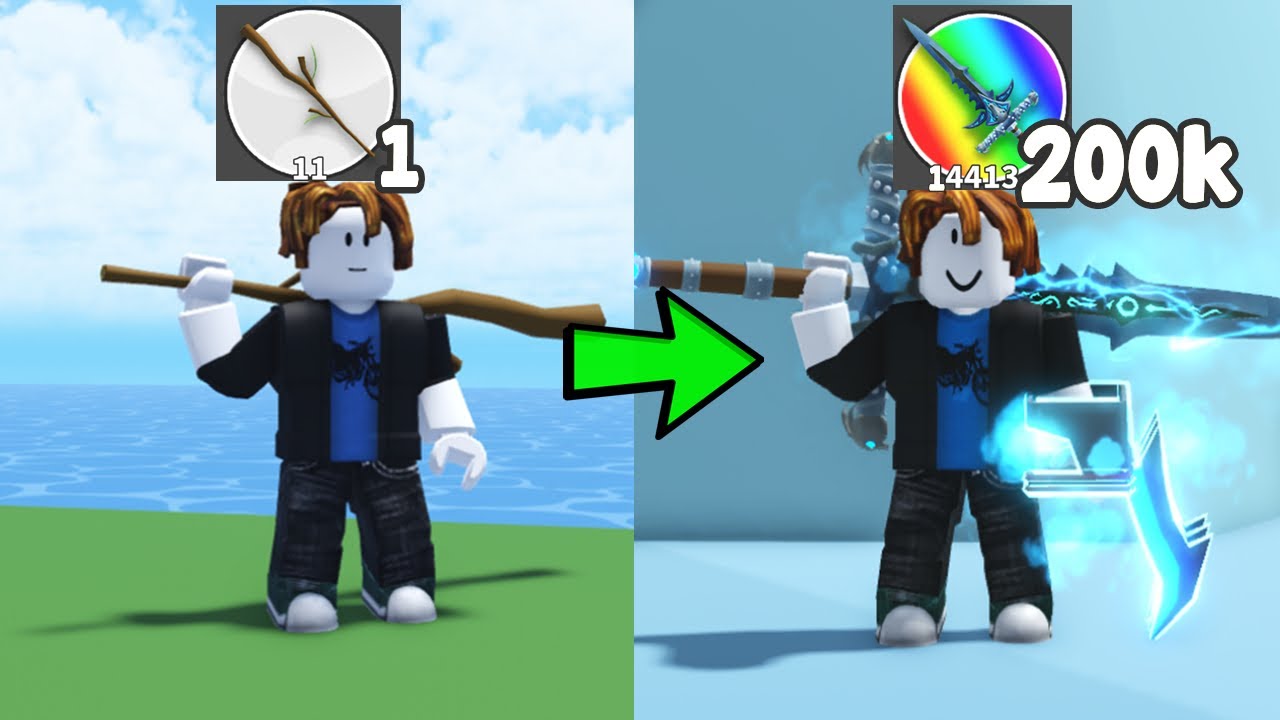 Открыл сильнейший меч вечности в Sword Warriors и стал лучшим! Roblox