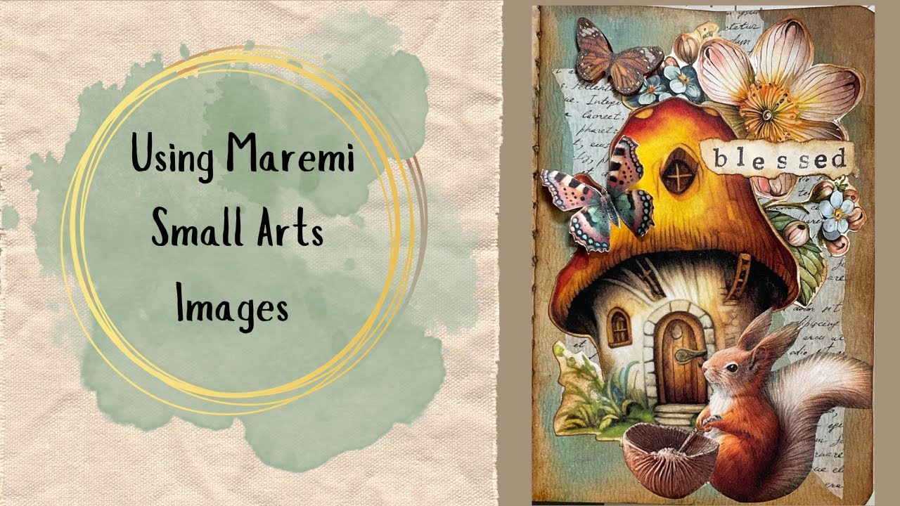 Making a Fun Mini Journal Page with Maremi Small Arts Images