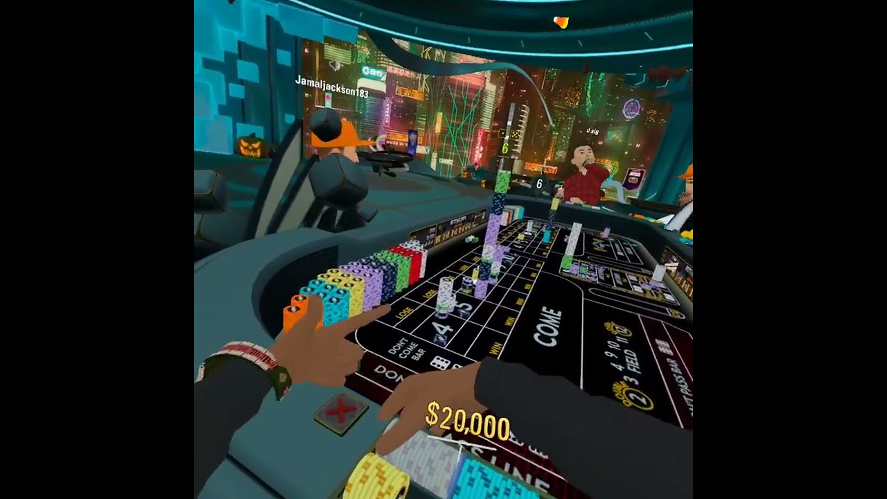 PokerStarsVR Biggest Win yet on Craps table