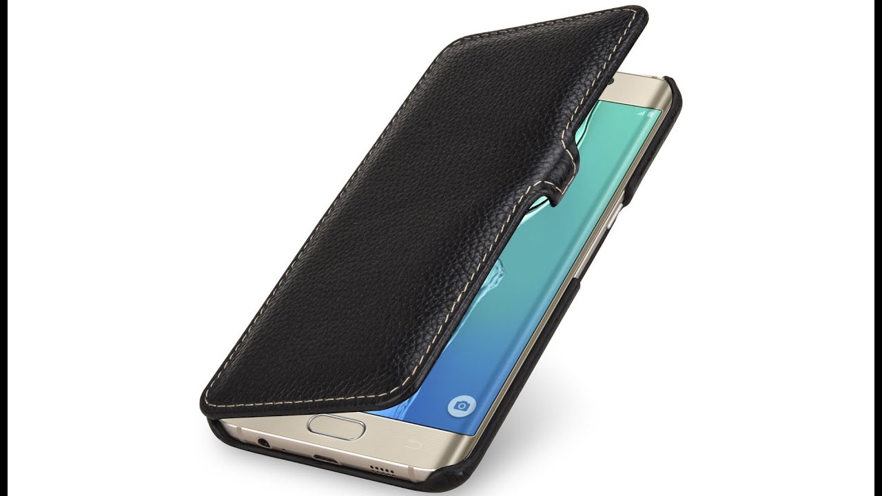 H&uuml;lle f&uuml;r Samsung Galaxy S6 edge+ Book Type mit Clip aus Leder von StilGut