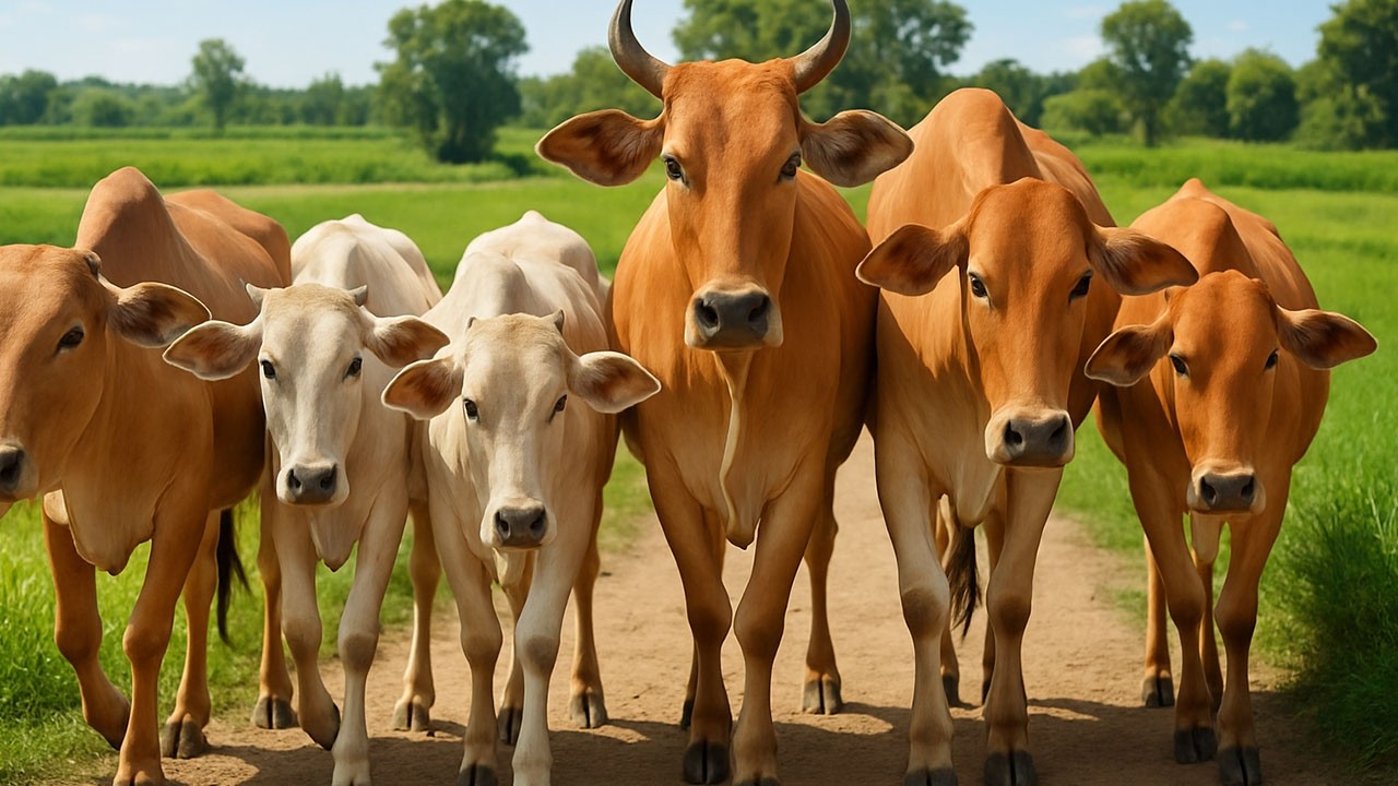 Suara sapi lembu memanggil kawan di ladang untuk pulang ke kandang - suara lembu jinak