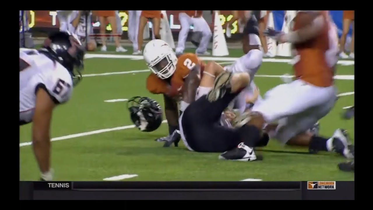Sergio Kindle hit on Taylor Potts HD 60fps