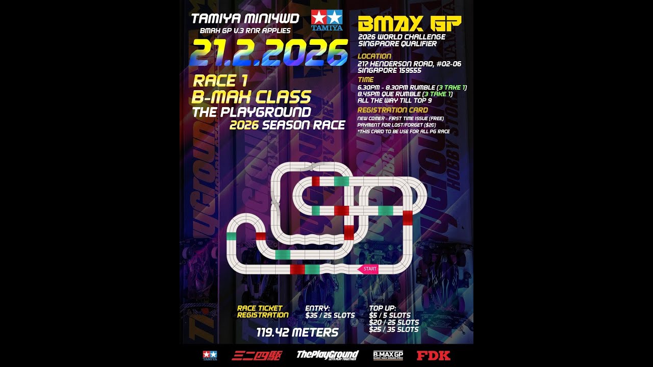 The Playground B-Max CLASS Singapore (Race 1 2026) Live Stream