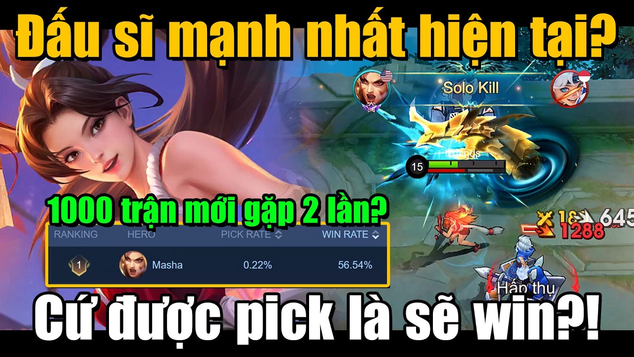 MLBB | MASHA: TƯỚNG 1000 TRẬN GẶP 2 LẦN CÓ TỈ LỆ THẮNG CAO NHẤT HIỆN TẠI? CỨ PICK LÀ WIN? | Tốp Mỡ