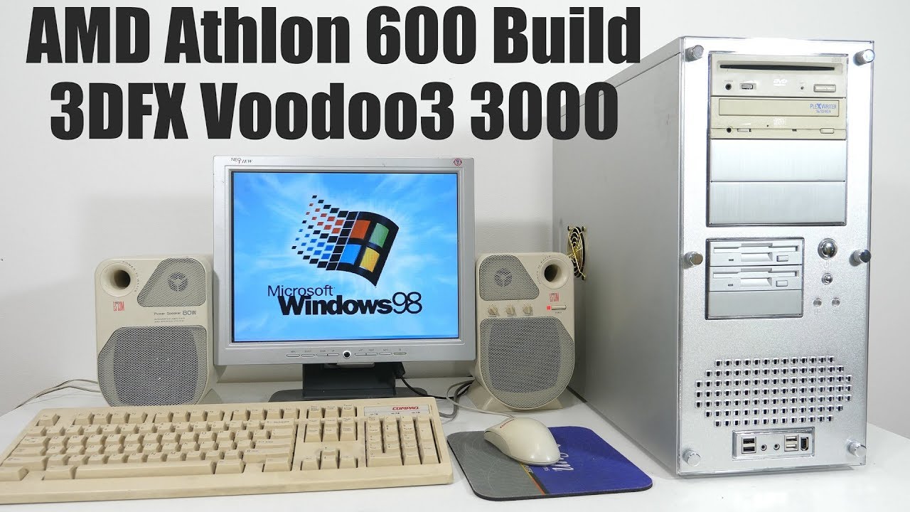 AMD Athlon 600, 3DFX Voodoo 3 3000, сборка ретро-игрового компьютера
