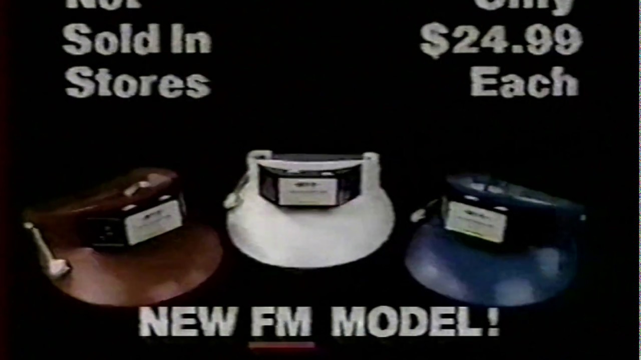 80s commercial - Sky-Fi Solar Radio Visor (60fps)
