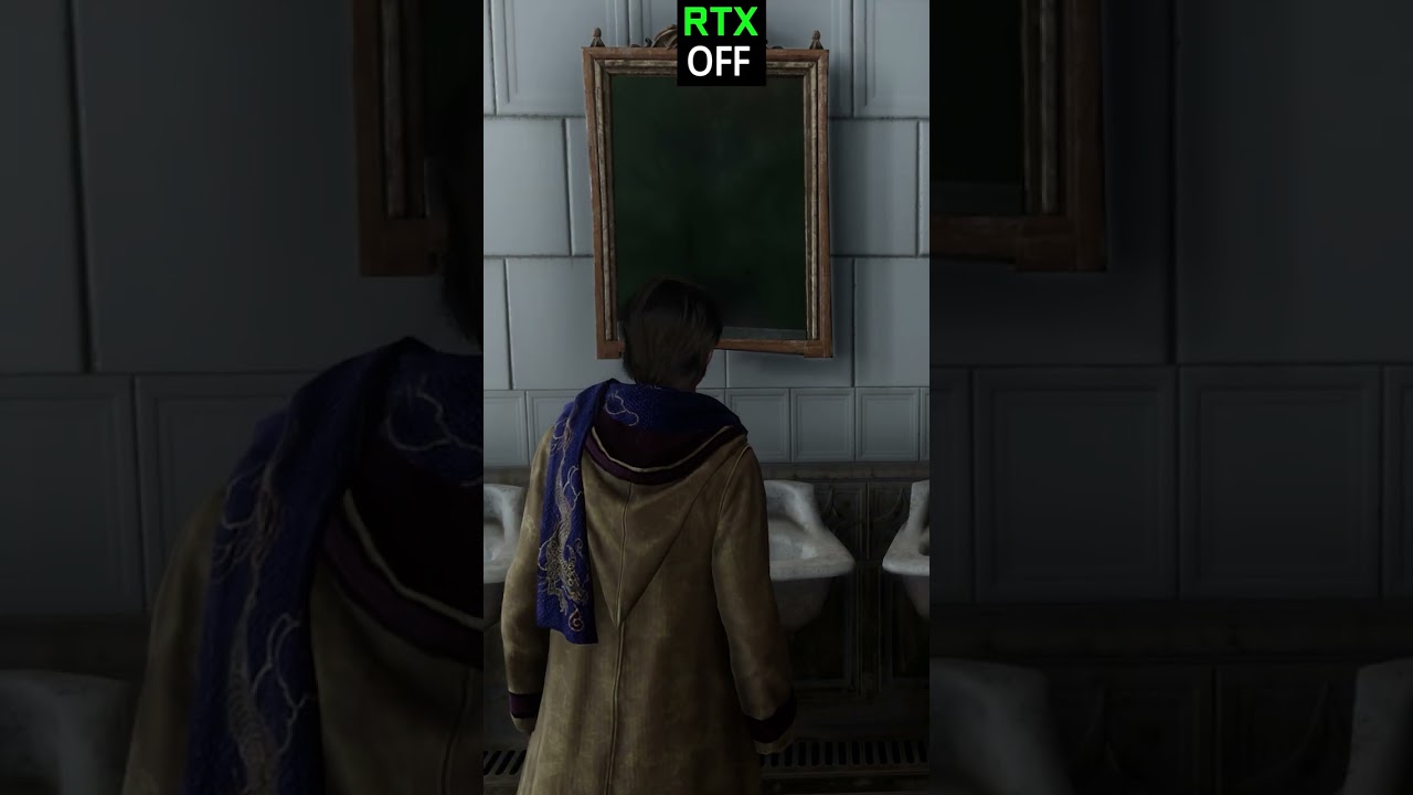Hogwarts Legacy Ray Tracing ON vs OFF #shorts #hogwartslegacy #raytracing