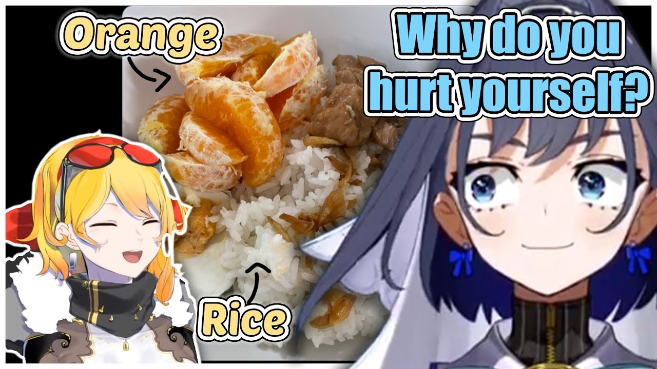 Kronii is in Awe after learns about Kaela's Orange Rice