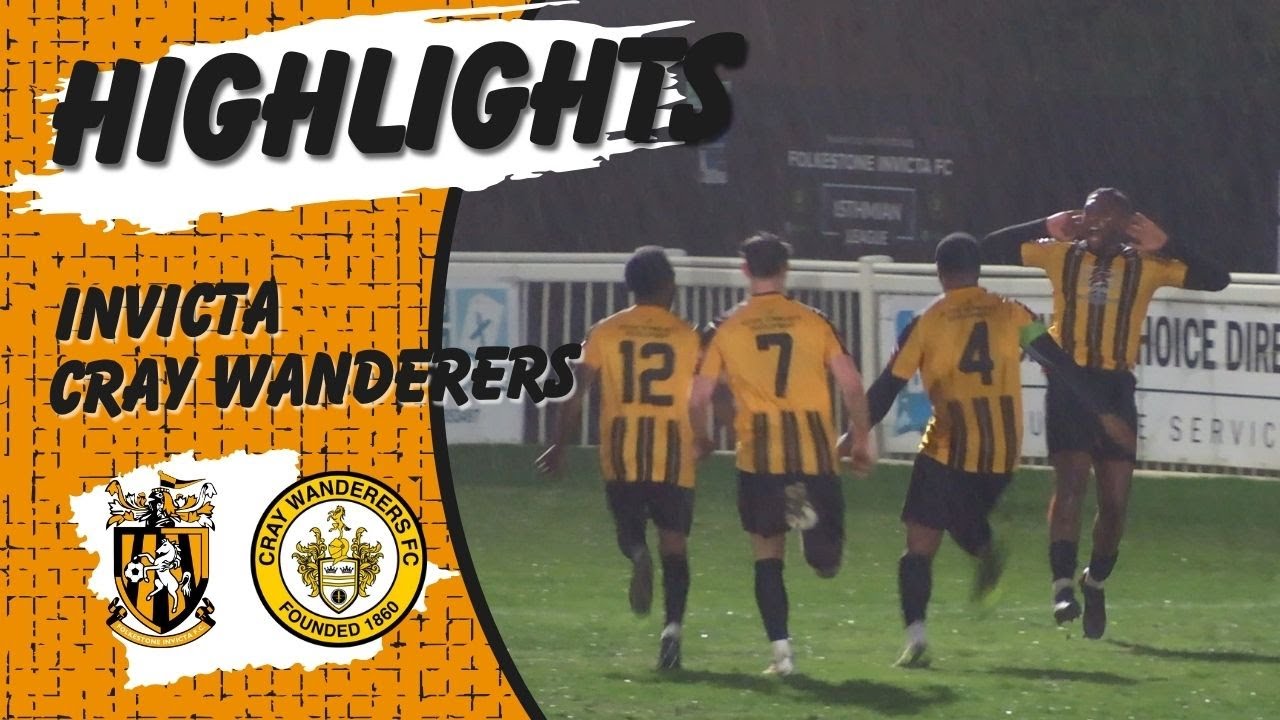 Highlights | Folkestone Invicta 2-2 Cray Wanderers | Isthmian Premier Division