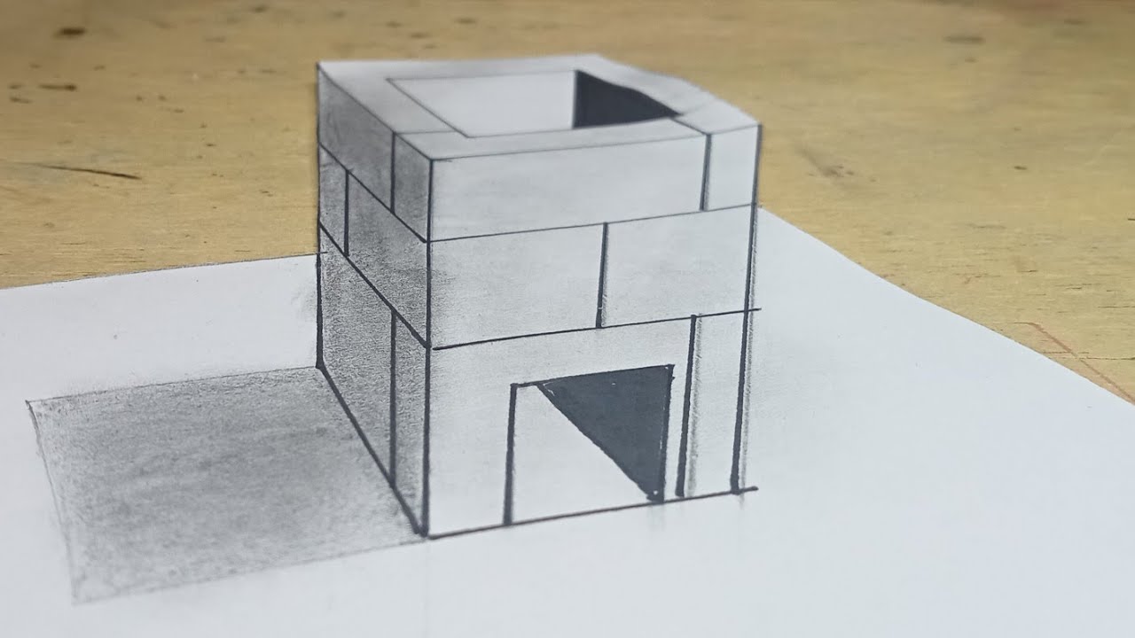 3D creative drawing techniques || One point perspective