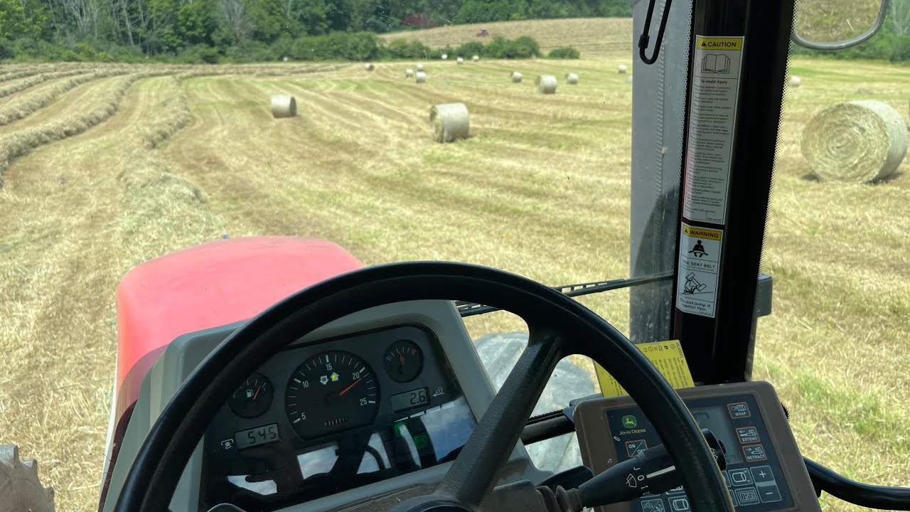 Wrapping up hay!