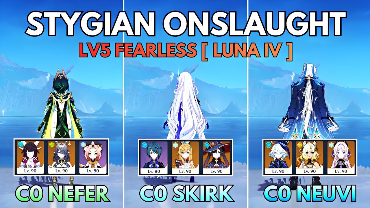 New Stygian Onslaught 6.3! C0 Lv5 Fearless! Genshin Impact