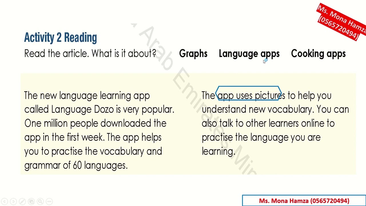 Access Book   Grade 8   Unit 7   Lesson 10