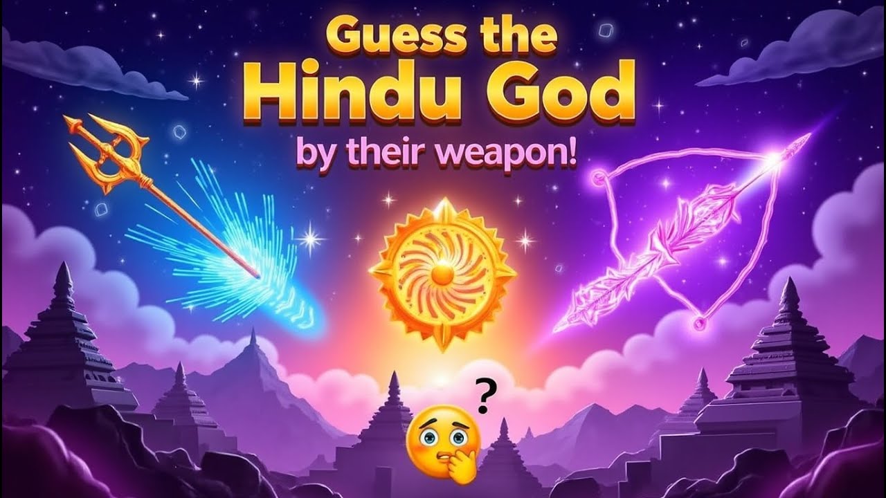 Guess the hindu god by their weapon 🔱 | Hindu mythology quiz | Fun challenge