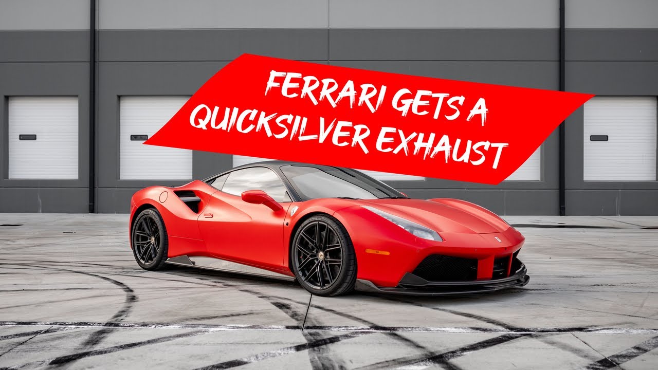 Ferrari 488 gets a Quicksilver Exhaust