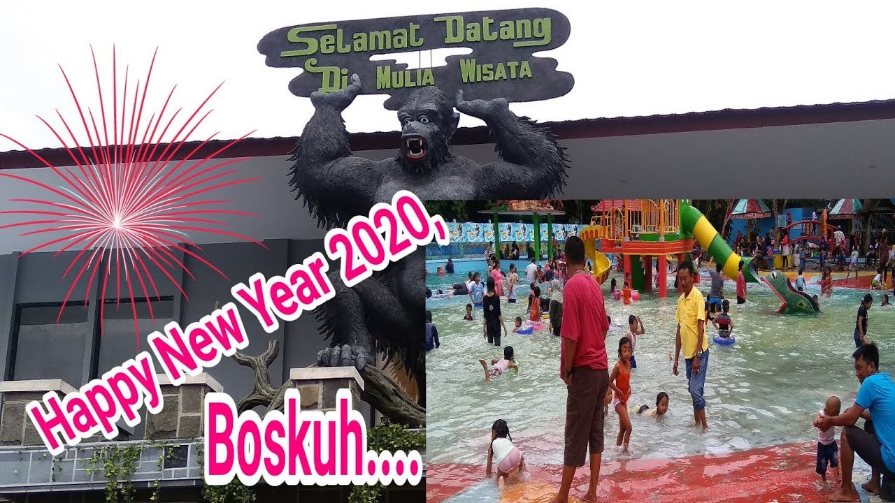 Waterpark Mulia Wisata|Dawe Kab.Kudus Jateng|Happy New Year 2020 Boskuh