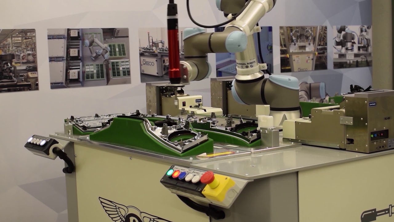 Reeco Automation - Cobot Screw Tightening With Screw Feeder
