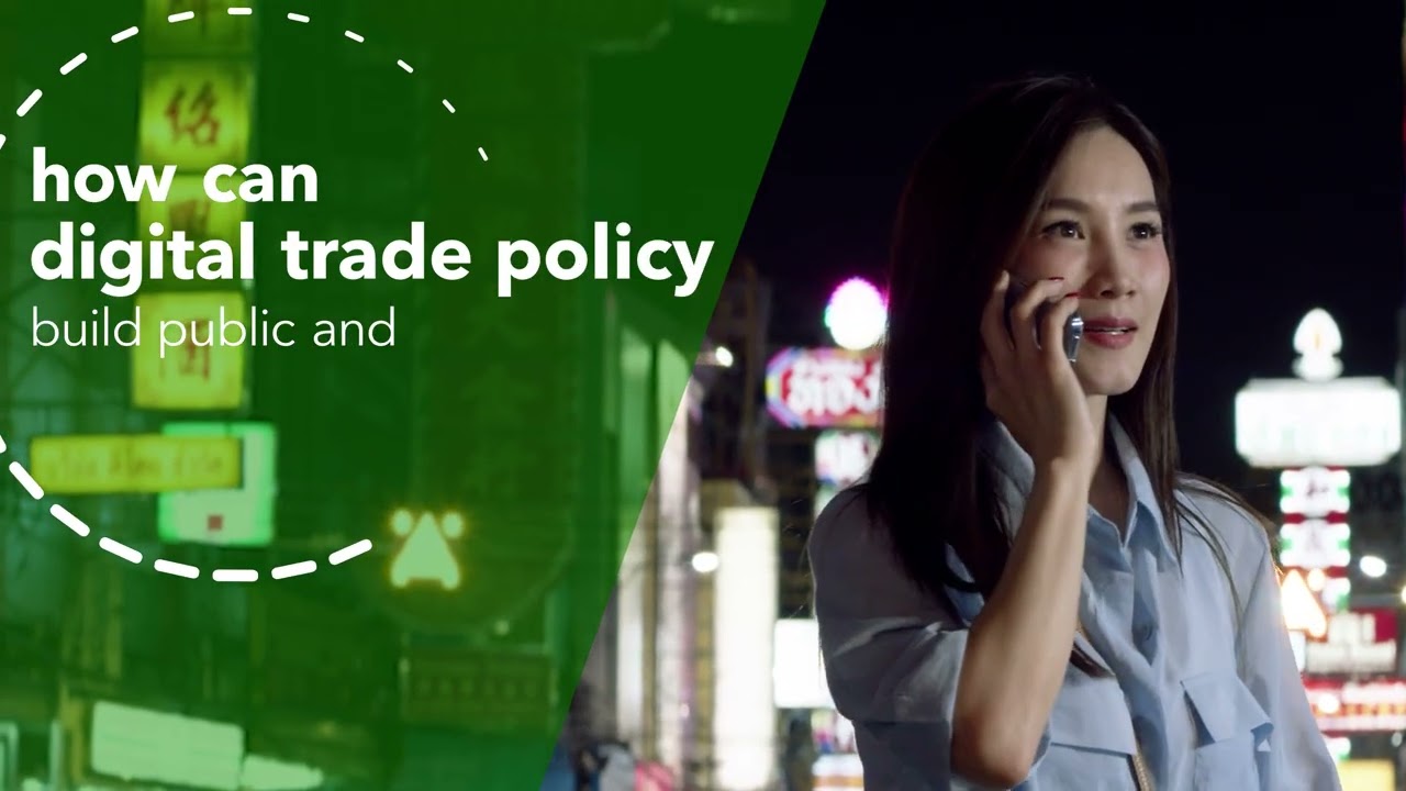 How can digital trade policies promote both innovation and public trust?