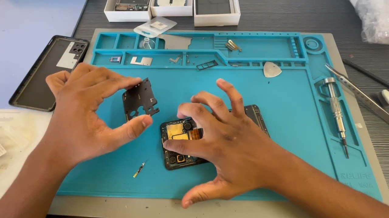 SAMSUNG A12 RIBBON VOLUME/BUTTON ON +FINGERPRINT REPLACEMENT BY FIX HUB TAPAH